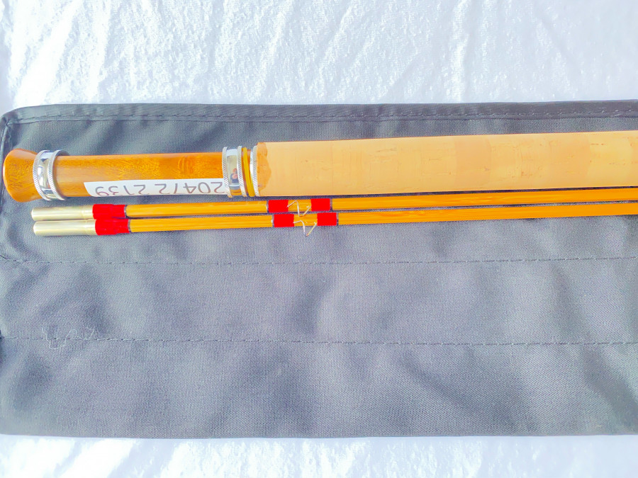 Gespliesste Fliegenrute, Ritz fly rods, 2 teilig, 2,10m Klasse 4, Reservespitze, Parabolische Aktion, Futteral, Alurohr, neu, MADE IN CHINA