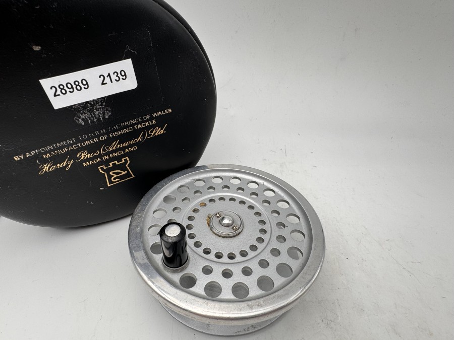 Reservespule für Lachsrolle, Hardy, Marquis Salmon1, Silent Check, Rollentasche, leichte Gebrauchsspuren