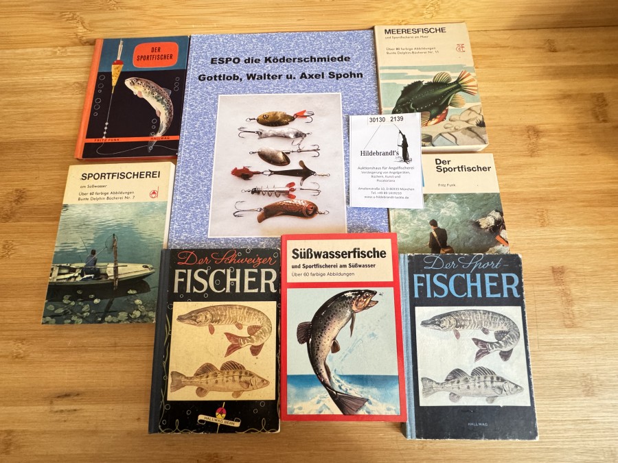 ESPO die Köderschmiede Gottlob, Walter u. Axel Spohn, Stuttgart/Pforzheim von 1835 bis 2003, Volker Lorenz, 2023, Der Schweizer Fischer, Der Sportfischer, Süßwasserfische und Sportfischerei am Süßwasser, Der Sport - Fischer, Der Sportfischer, Meeresfische und Sportfischerei am Meer, Sportfischerei am Süßwasser