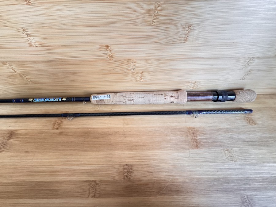 Fliegenrute, Daiwa, Power Mesh, Shogun, Graphite: Shof  9B, 2tlg., 2,75m, #7/8, Gewicht 70g, Futteral, Gebrauchsspuren, Transportlänge 1450mm