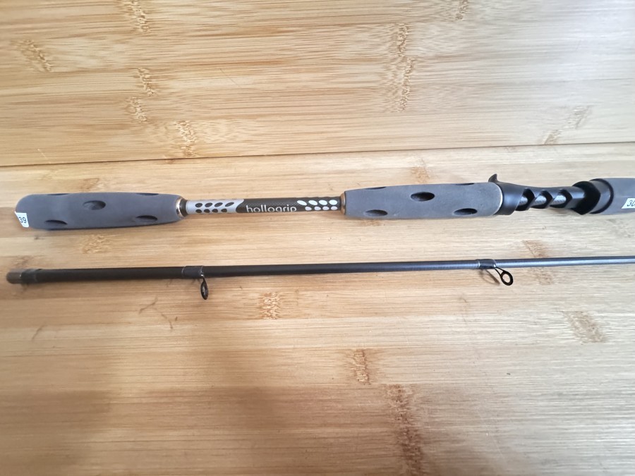 Spinnrute - Baitcast, Berkley, Skeletor IM7 carbon Serie one Baitcating,  2tlg., 8", Wt 4-20g, Gewicht 97g, Futteral, Gebrauchsspuren, Transportlänge 1280mm