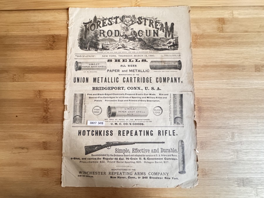 Zeitschrift: Forest and Stream, Rod & Gun, Juli 1881