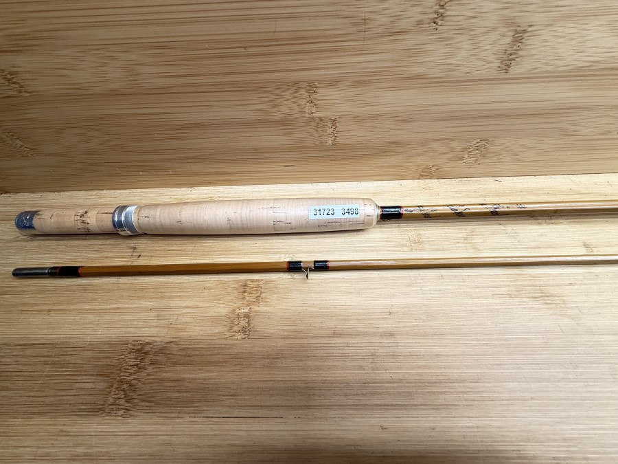 Gespliesste Fliegenrute, Made by Hardy's England, The Phantom Palakona, Regd Trade Mark, 2tlg., 8 1/2", #6, Gewicht142g, Hülsenstopfen, Futteral, neu, Transportlänge 1350mm