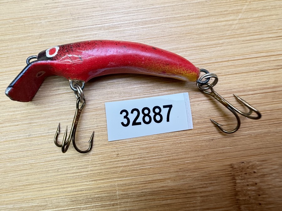 Wobbler, Turus Ukko, Handmade in Finland, rot/schwarz, 5cm, 3g, ungefischt,