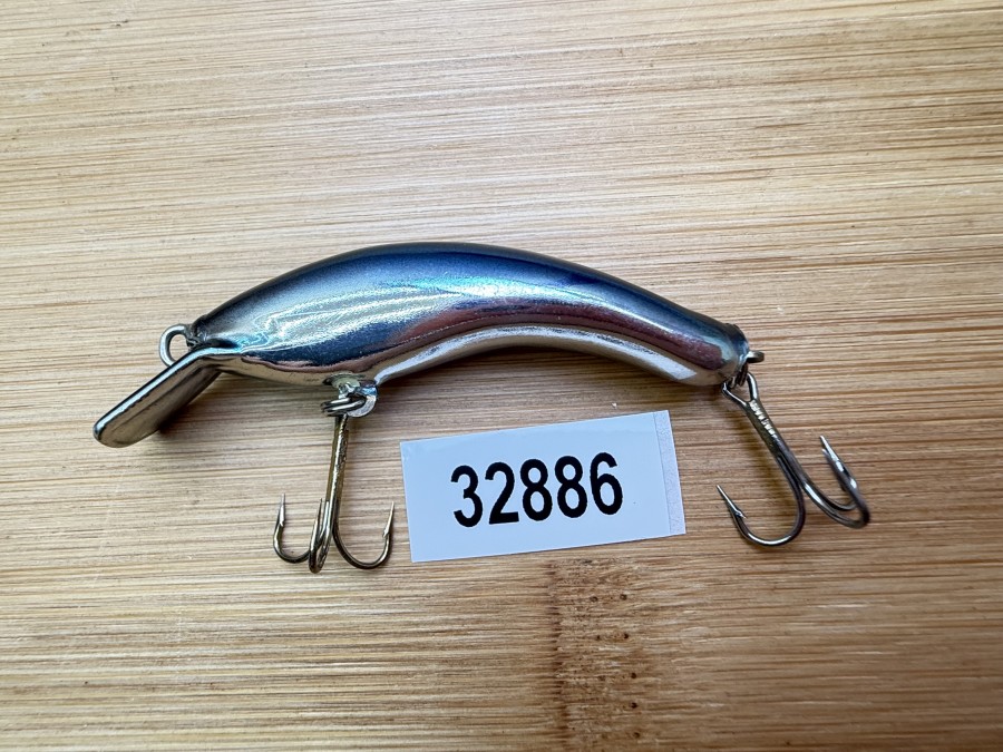 Wobbler, Turus Ukko, Handmade in Finland, silber(blau/schwarz, 5cm, 3g, ungefischt,