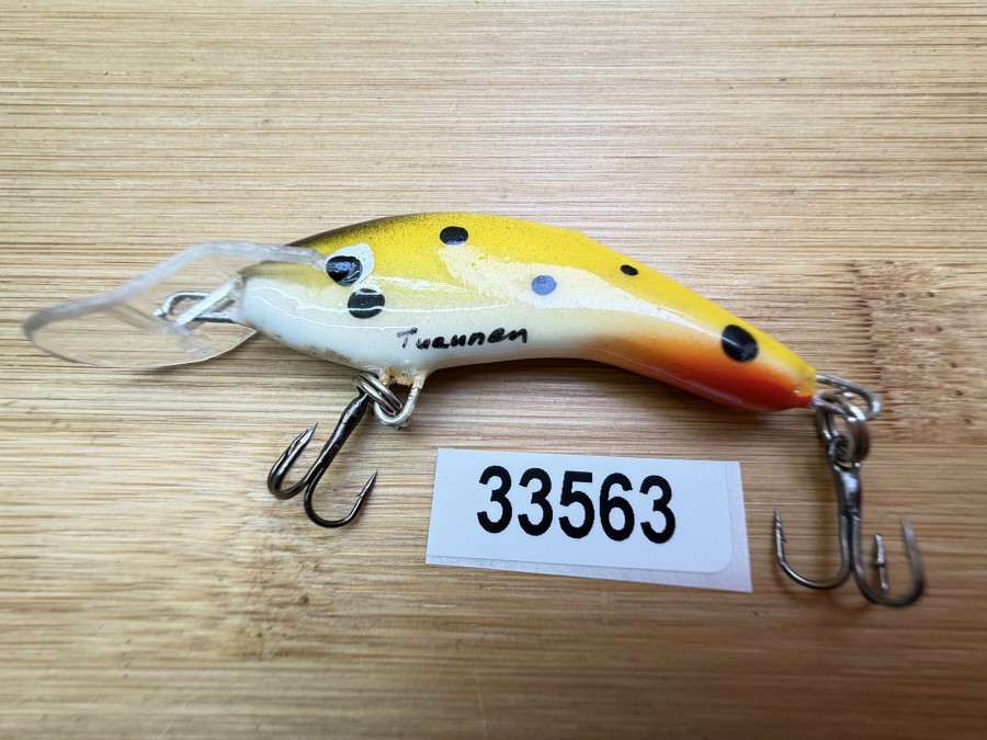 Wobbler, Turus Ukko, Turunen gemarkt, rot/gelbschwarz, 5cm, 4g, ungefischt