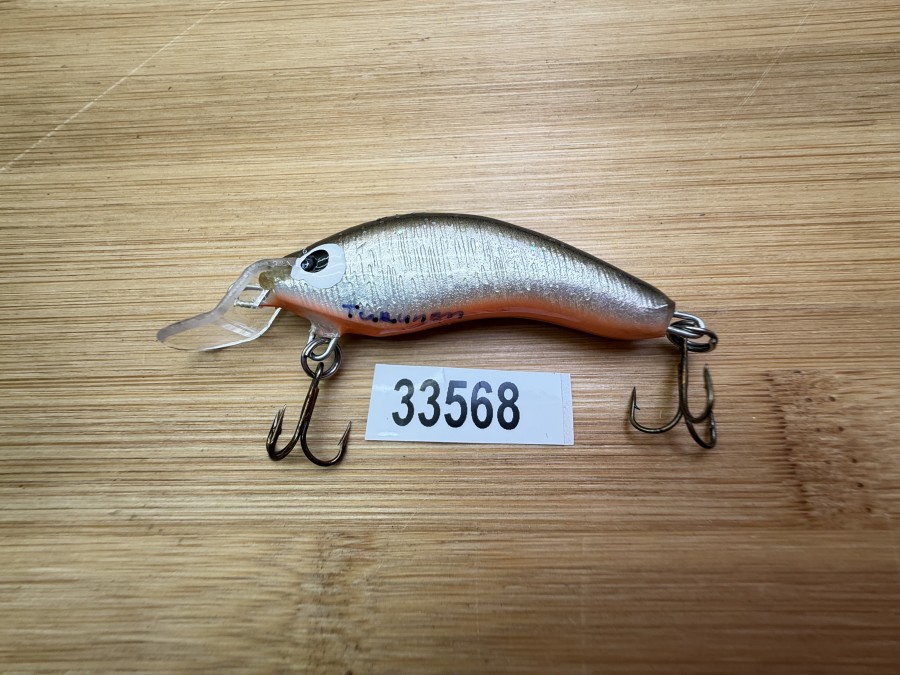 Wobbler, Turus Ukko, Turunen gemarkt, rot/silber/schwarz, 5cm, 4g, ungefischt