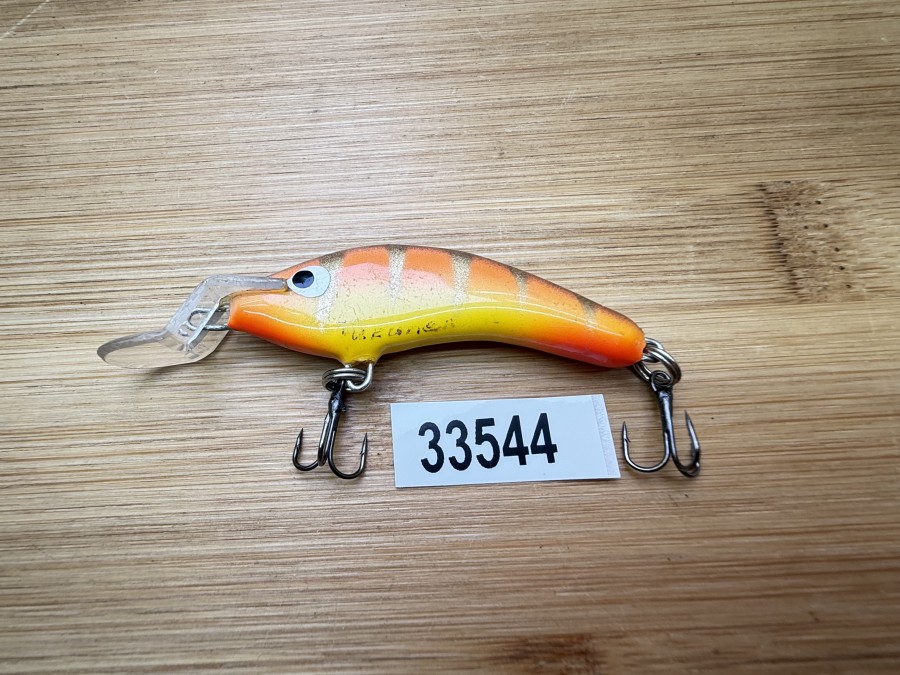 Wobbler, Turus Ukko, Turunen gemarkt, orange/gelb/rot/hellbraun, 5cm, 4g, ungefischt