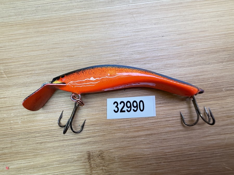 Wobbler, Turus Ukko, Handmade in Finland, orange/blau, 7cm, 5,50g, ungefischt