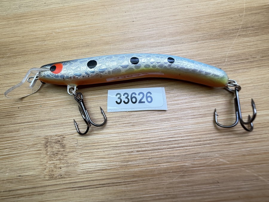 Wobbler, Turus Ukko, Turunen gemarkt, orange/silber/blau/schwarz, 9cm, 8g, ungefischt