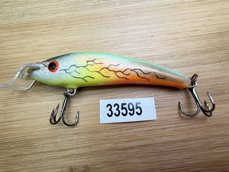 Wobbler, Turus Ukko, Turunen, orange/gelb/grün/schwarz, 7cm, 6g, ungefischt