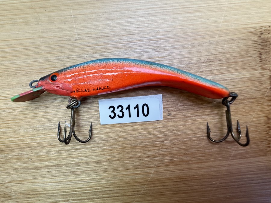 Wobbler, Turus Ukko, Handmade in Finland, gemarkt, rot/blau, 7cm, 5,00g, ungefischt
