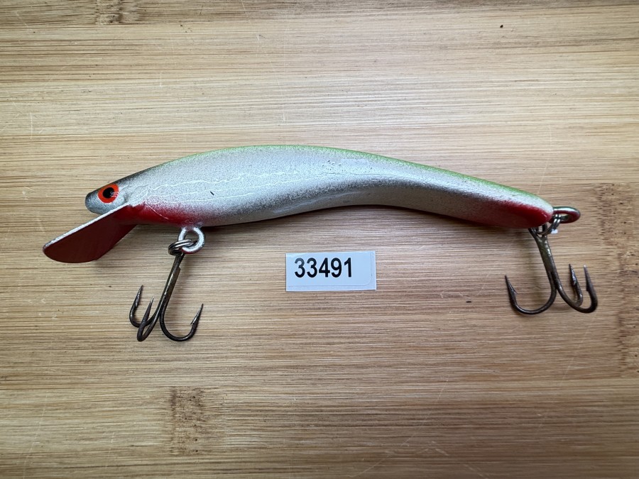 Wobbler, Turus Ukko, Handmade in Finland, rot/silber/grün/schwarz, 12cm, 15,00g, ungefischt