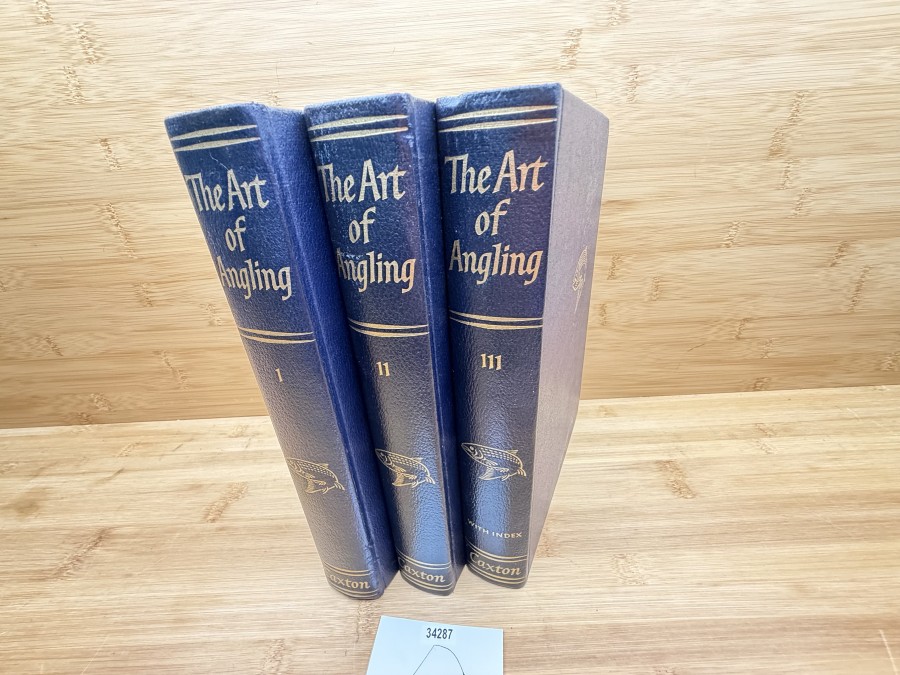 The Art of Angling, Volume I, II & III, Kenneth Mansfield, 1958, Leder gebunden